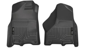 Dodge Ram 1500 Front Floor Liners - Husky Liners - WeatherBeater - Black - `09-`10